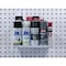 Triton Products 12 In. W x 10 In. D White Epoxy Coated LocBoard Steel Shelf with 6 Holes for Garment Hangers 56120-WHT - alternate 3